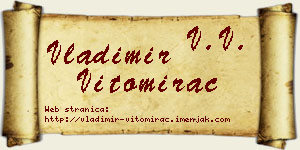 Vladimir Vitomirac vizit kartica